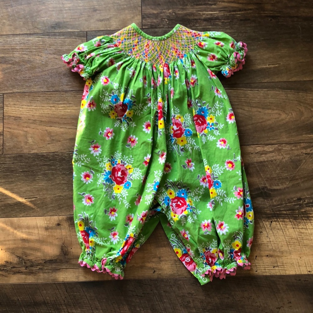 9mo smocked auctions romper